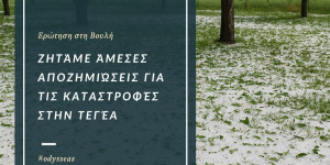 Οδυσσέας: Ανησυχητική η καθυστέρηση αποζημιώσεων για τους πληγέντες παραγωγούς της Αρκαδίας