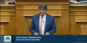 Ευ. Γιαννακούρας στη Βουλή: Να επεκταθεί το πρόγραμμα μετεγκατάστασης και στην Αρκαδία