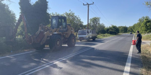 Εργασίες καθαρισμού και κοπής βλάστησης στην Εθνική Οδό Τρίπολης- Σπάρτης