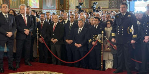 Στους εορτασμούς για την Υπαπαντή παραβρέθηκε ο Κώστας Τζιούμης