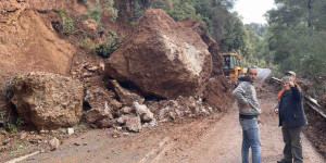 Κατολίσθηση στον οδικό άξονα Τρίπολης – Πύργου