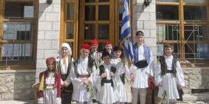 Η Δημοτική Αρχή Γορτυνίας στους σχολικούς εορτασμούς της 25ης Μαρτίο