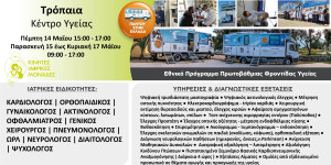 Δωρεάν εξετάσεις στα Τρόπαια από Κινητές Ιατρικές Μονάδες