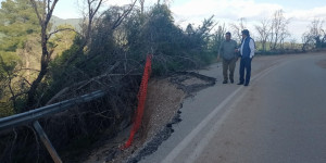 Νέα αυτοψία Γιαννακούρα στην κλειστή Ε.Ο. Τρίπολης-Πύργου στη θέση Λιβαδάκι