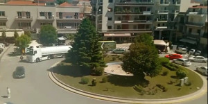 Ολιγόλεπτη κυκλοφοριακή συμφόρηση στην πλατεία Κολοκοτρώνη