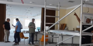 Αυτοψία Τζιούμη στις εν εξελίξει εργασίες στο Αποστολοπούλειο Πνευματικό Κέντρο