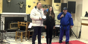 Ο Δήμαρχος Γορτυνίας στην κοπή πίτας  και βραβεύσεις αθλητών του Α.Π.Σ Άρτεμις