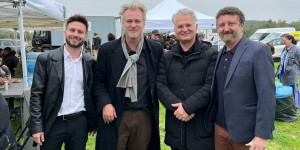 Ο Περιφερειάρχης Δημήτρης Πτωχός στα γυρίσματα της «Οδύσσειας»