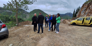 Αυτοψία από την Περιφερειακή Αρχή στο σημείο της κατολίσθησης στα Λαγκάδια