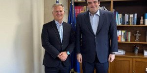 Συνάντηση Δημήτρη Πτωχού - Κυριάκου Πιερρακάκη στην Αθήνα