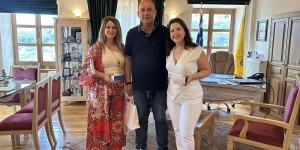 Επίσκεψη εκπαιδευτικών από τα Τρόπαια στον Δήμαρχο Γορτυνίας