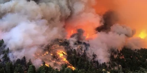 Βελτιωμένη η εικόνα της πυρκαγιάς στα Πετράλωνα Μεσσηνίας