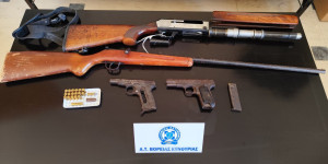 Συνελήφθη ένα άτομο για παράβαση της νομοθεσίας για τα όπλα στην Αρκαδία