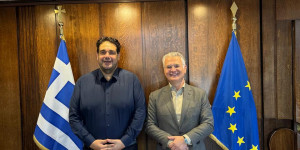 Συνάντηση του Περιφερειάρχη Δημήτρη Πτωχού με τον Υπουργό  Εσωτερικών Θεόδωρο Λιβάνιο