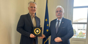 Στην Τρίπολη βρέθηκε ο πρόεδρος του Ελληνικού Ερυθρού Σταυρού