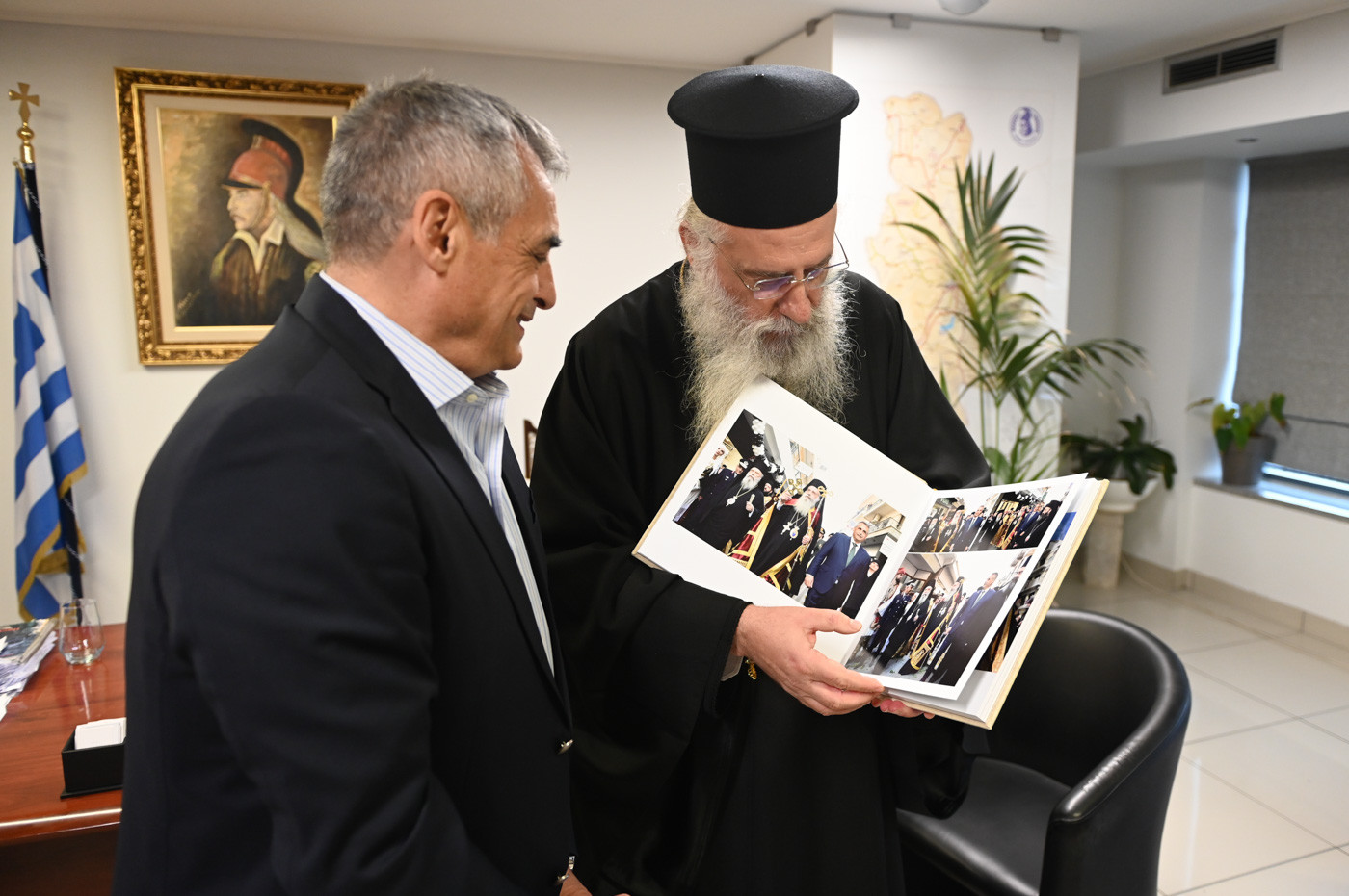 Αντάλλαξαν ευχές Κώστας Τζιούμης και Μητροπολίτης