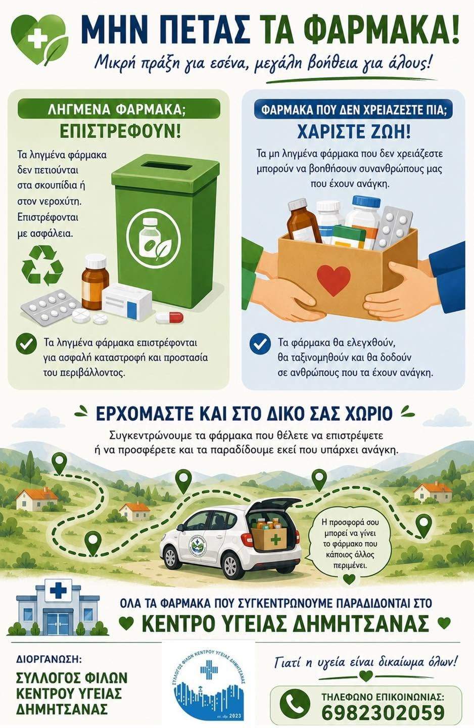 Σημαντική πρωτοβουλία αναλαμβάνει ο Σύλλογος Φίλων Κέντρου Υγείας Δημητσάνας