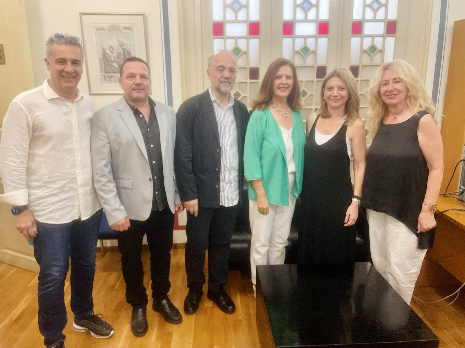 Συνάντηση στελεχών της "Νέας Πελοποννήσου" με τη Μαρία Καρυστιανού