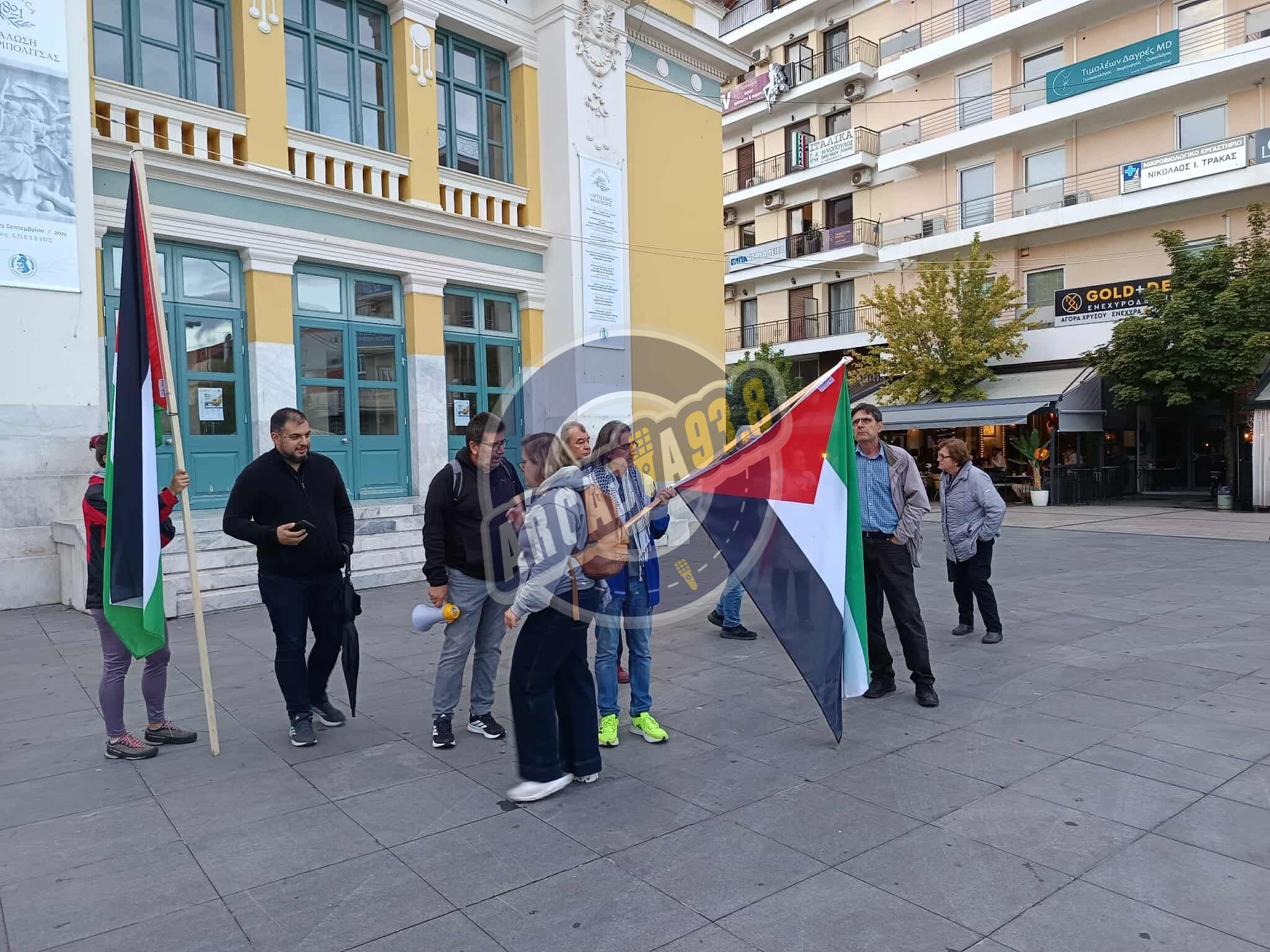 Συγκέντρωση συμπαράστασης προς Παλαιστίνιους κι ακτιβιστές στην Τρίπολη