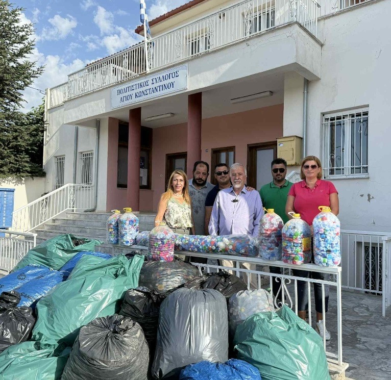 Δωρεά καπακιών από τον Πολιτιστικό Σύλλογο Αγίου Κωνσταντίνου και την Τοπική Κοινότητα