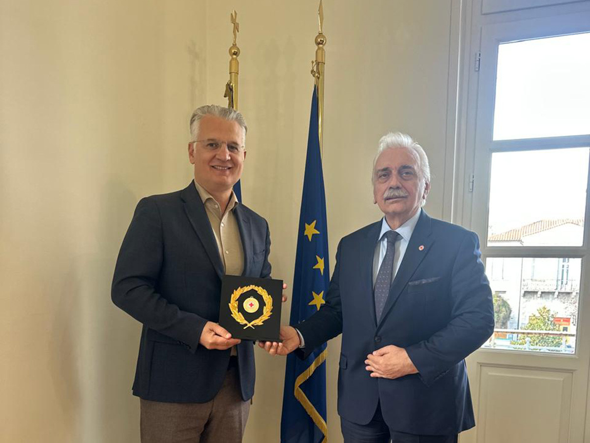 Στην Τρίπολη βρέθηκε ο πρόεδρος του Ελληνικού Ερυθρού Σταυρού