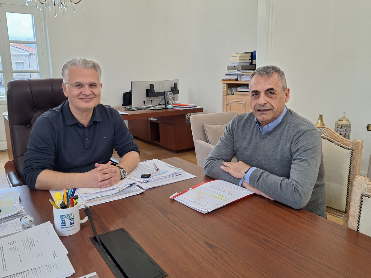 Συνάντηση Πτωχού-Τζιούμη για τη Στρατηγική Βιώσιμης Αστικής Ανάπτυξης του Δήμου Τρίπολης